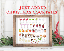 Load image into Gallery viewer, Design Your Own! 650 Drink Images + Garnishes, Christmas Bar Menu, Wedding Bar Menu Template, Signature Cocktail Sign, Holiday Bar Sign