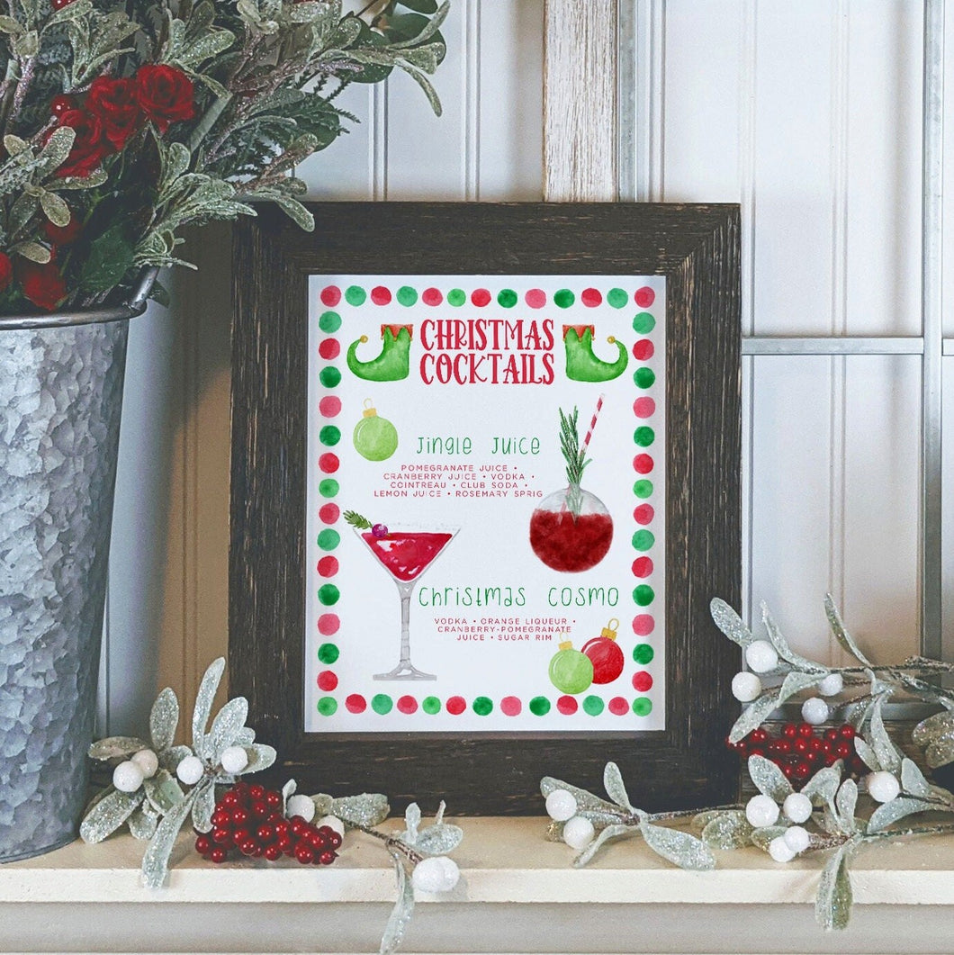 Christmas Party Drinks Sign, Holiday Bar Menu Template, Pine Cone Drink Menu Sign Template, Signature Drinks Sign, 2,500+ Drink Images