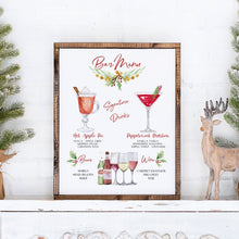 Load image into Gallery viewer, Design Your Own! 650 Drink Images + Garnishes Included, Wedding Bar Menu Template, Signature Cocktail Sign, Christmas Drink Menu Holiday