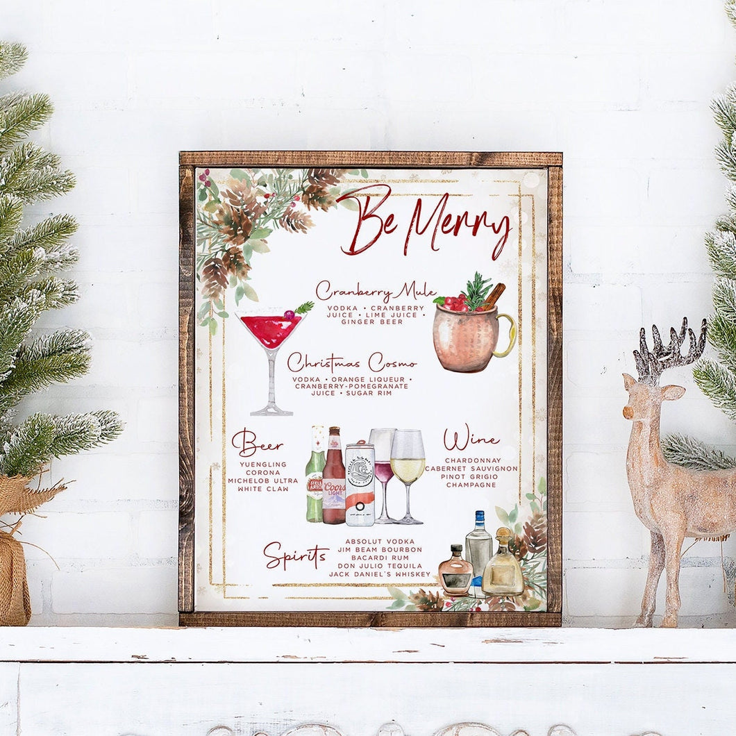 Christmas Signature Drinks Sign, Holiday Bar Menu Template, Pine Cone Drink Menu Sign Template, Signature Drinks Sign, 2,500+ Drink Images