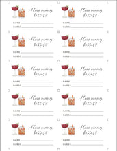 Load image into Gallery viewer, How Many Kisses Bridal Shower Game, Cheers to Love Bridal Shower Game Printable, Instant Download DIY Editable Cocktail Simple Clean Modern