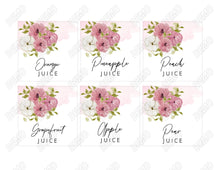 Load image into Gallery viewer, Dusty Rose Pumpkin Momosa Sign Download, Mauve Pumpkin Baby Shower Mom-osa Sign, Fall Mimosa Juice Labels, Instant Download, Pink Champagne