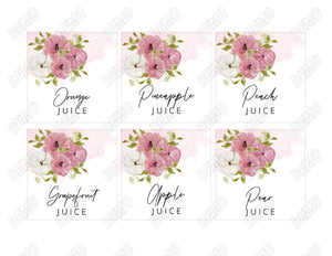 Dusty Rose Pumpkin Momosa Sign Download, Mauve Pumpkin Baby Shower Mom-osa Sign, Fall Mimosa Juice Labels, Instant Download, Pink Champagne