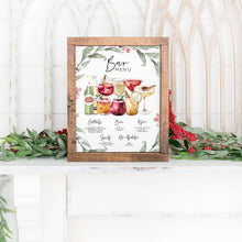 Load image into Gallery viewer, Christmas Bar Menu Template, Holiday Party Bar Sign, Winter Bar Menu, Holly Berry Wedding Drink Menu, Signature Drinks Sign, 2,500+ Images